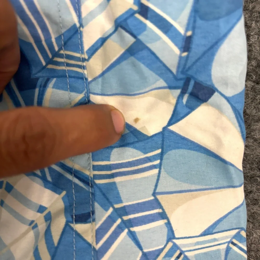 Vineyard Vines Swim Trunks Blue Beach Umbrella Print Mesh Lined Size‎ S